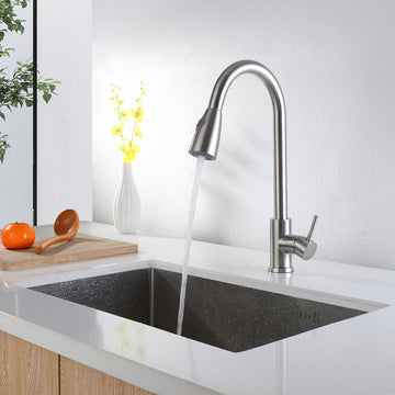 Golden Smart Kitchen Sink Faucet Pull-out Type